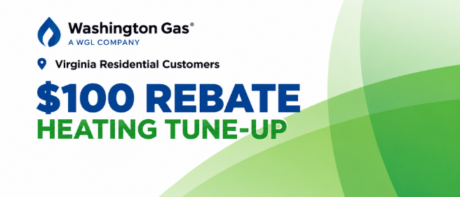 $100 Washington Gas Heating Tune-Up Rebate