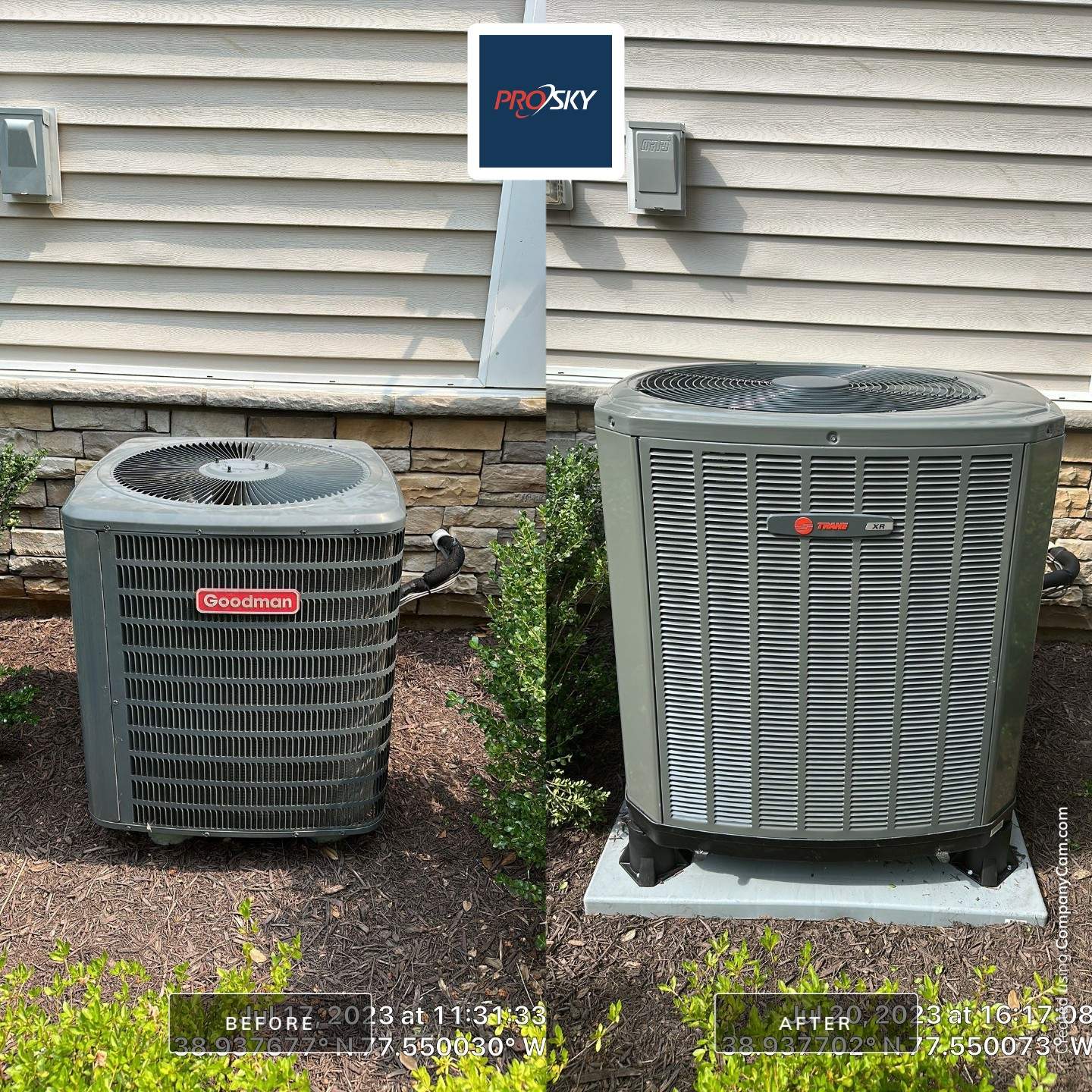 Emergency Replacement of Trane 15 SEER2 AC System for Family with Infant