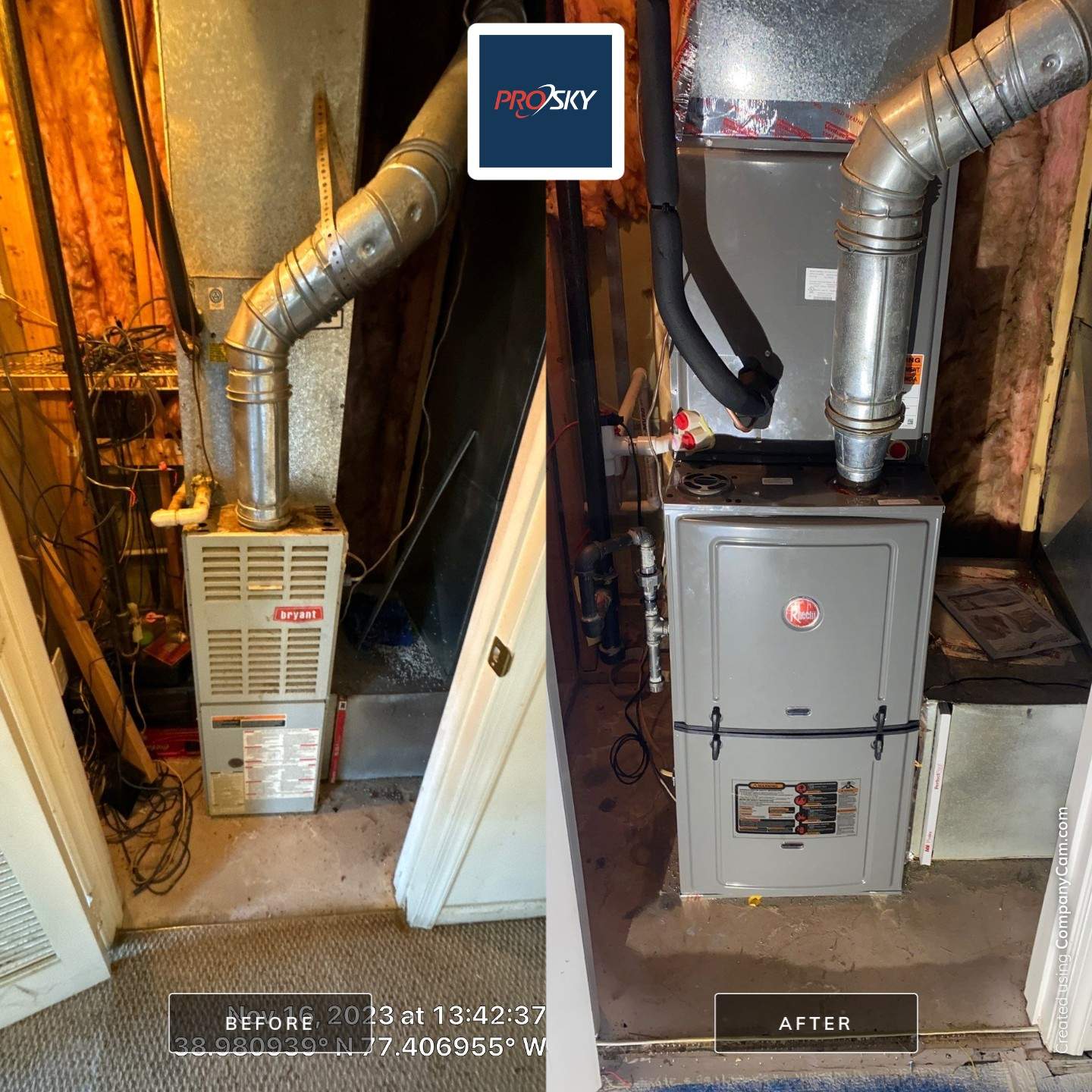 Rheem Gas Furnace and Air Conditioner Installation 